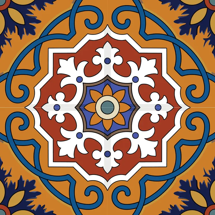 12" X 12" Brown and White Old World Ole Peel and Stick Tiles