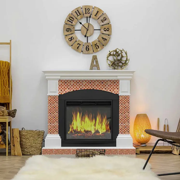 12" X 12" Terra Cotta Tango Peel and Stick Tiles