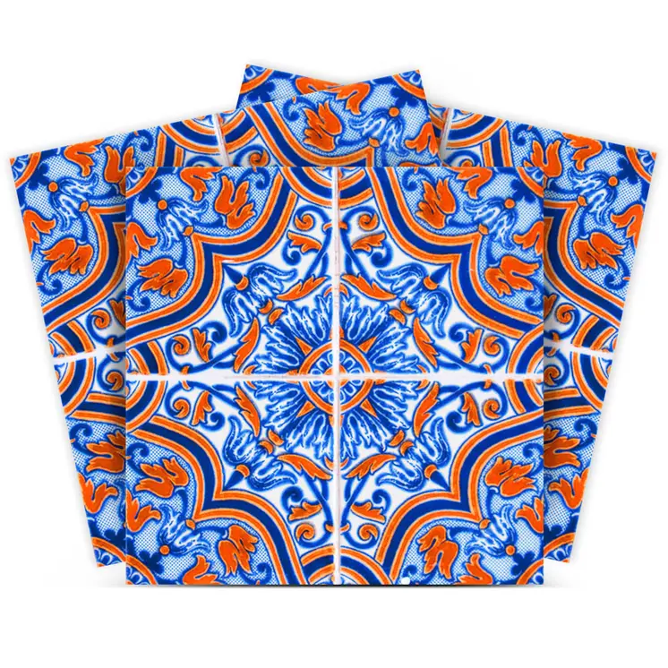 12" X 12" Blue Rust Zio Removable Peel and Stick Tiles