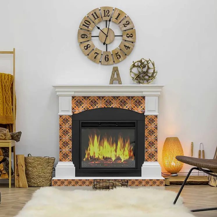 12" X 12" Golden Rio Removable Peel and Stick Tiles