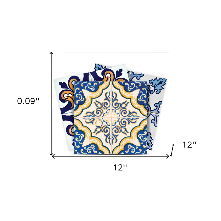 12" X 12" Kyla Mutli Mosaic Peel and Stick Tiles
