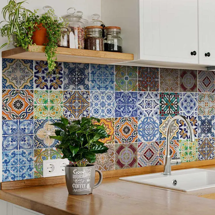 12" X 12" Kyla Mutli Mosaic Peel and Stick Tiles