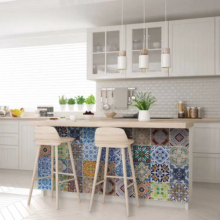 12" X 12" Kyla Mutli Mosaic Peel and Stick Tiles