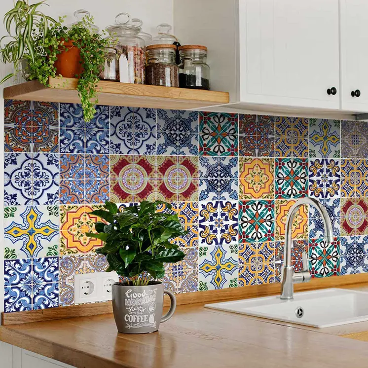 12" X 12" Addina Mutli Mosaic Peel and Stick Tiles
