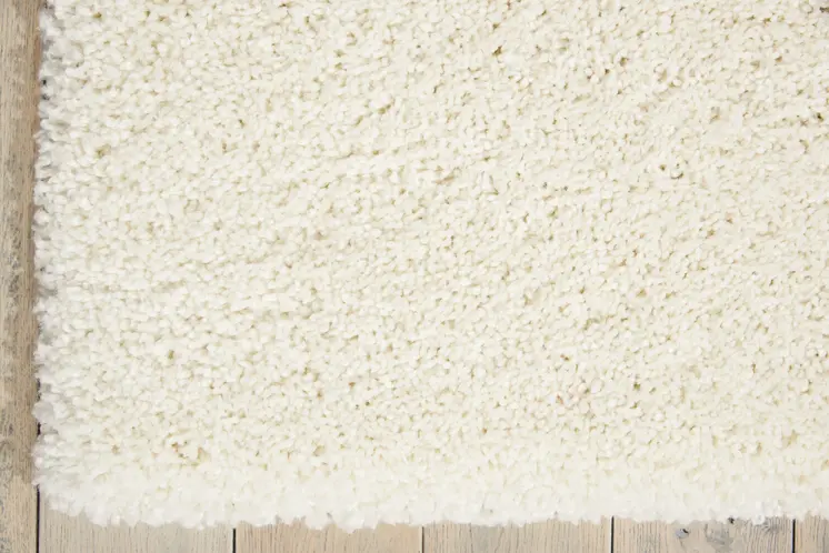5' X 7' Ivory Shag Area Rug
