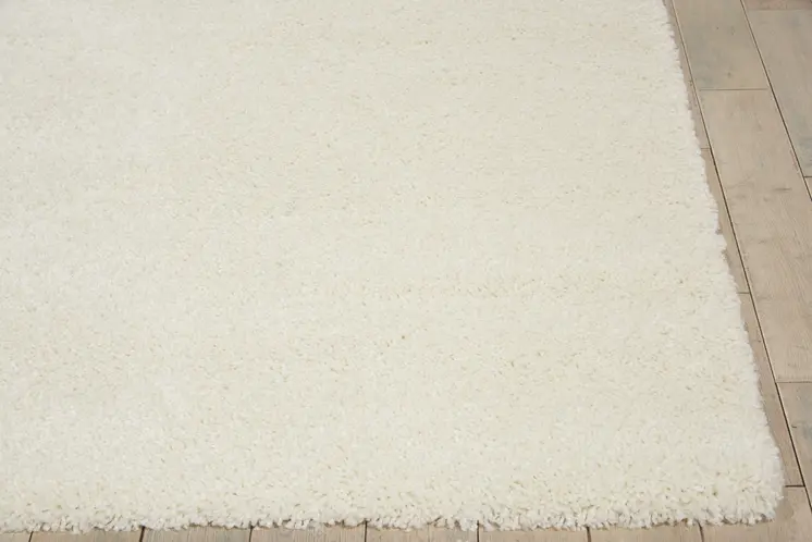 5' X 7' Ivory Shag Area Rug