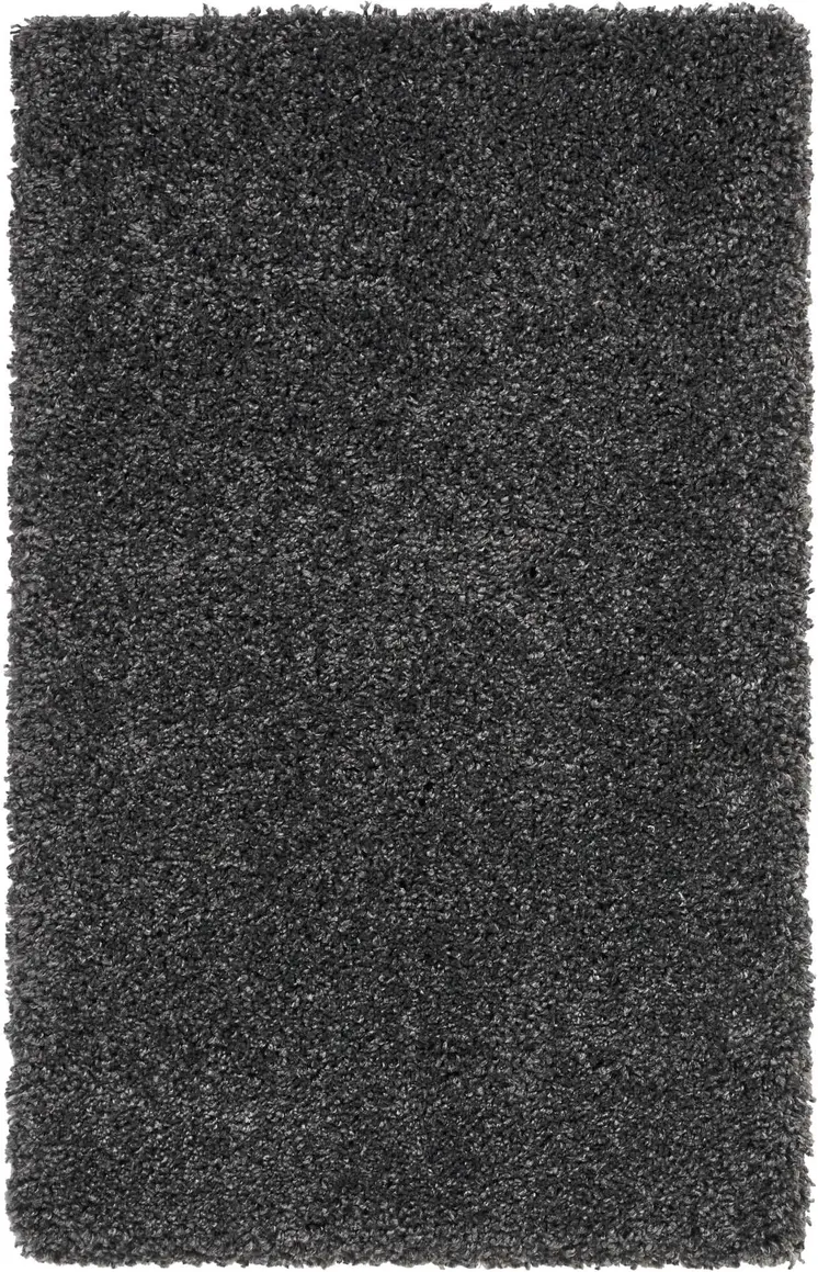 3' X 4' Gray Shag Area Rug