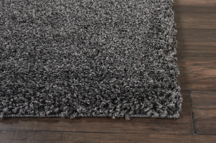 7' X 10' Gray Shag Area Rug