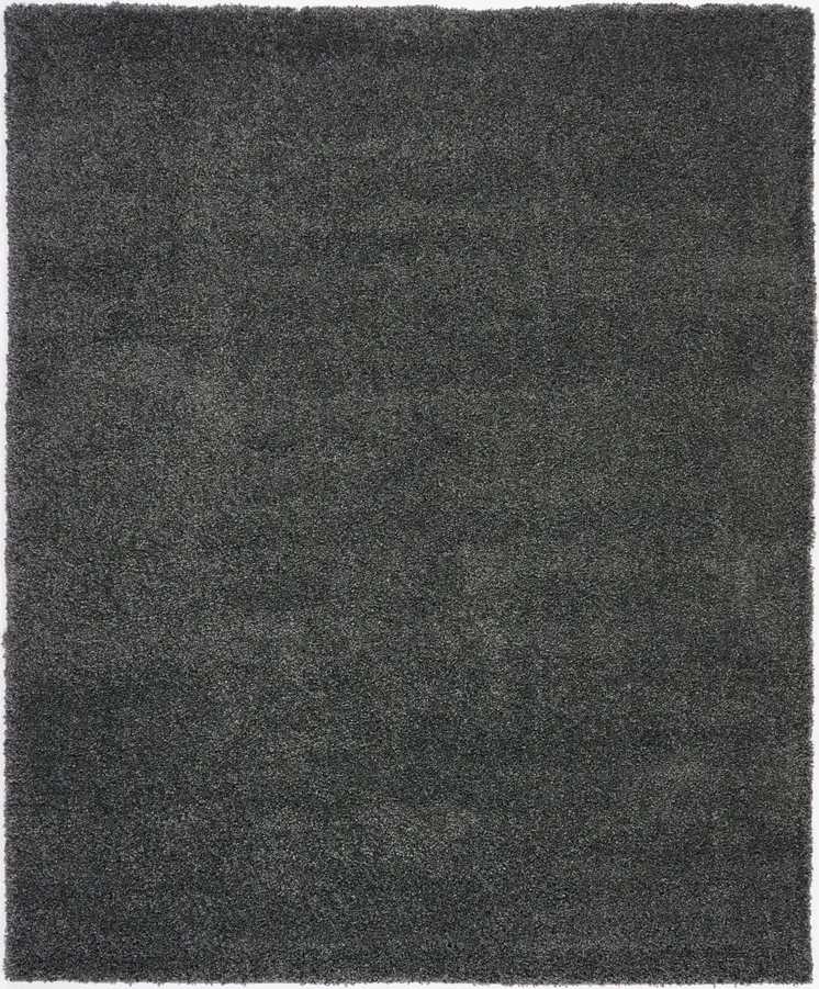 8' X 10' Gray Shag Area Rug
