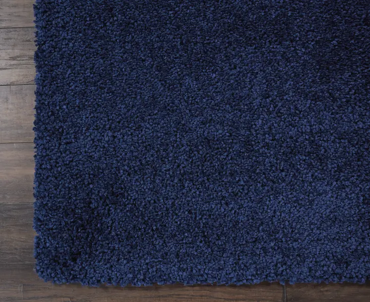 4' X 6' Blue Shag Area Rug