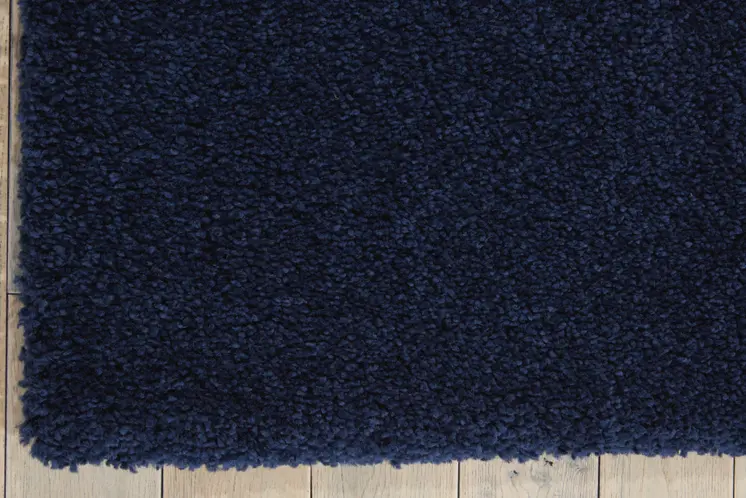 5' X 7' Blue Shag Area Rug