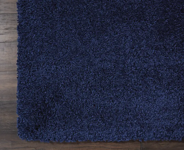 8' X 10' Blue Shag Area Rug