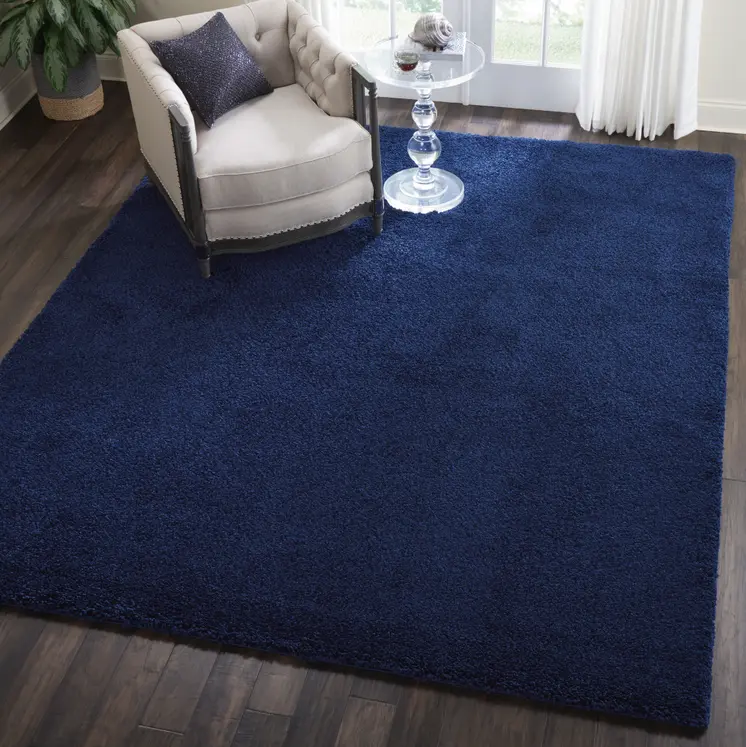 8' X 10' Blue Shag Area Rug