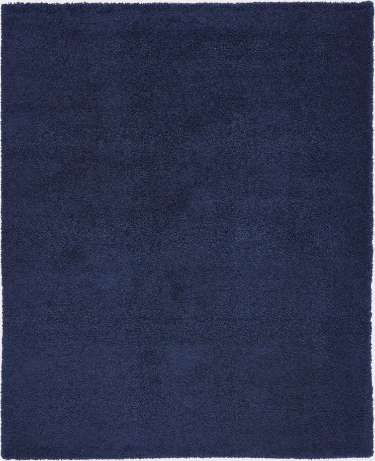 8' X 10' Blue Shag Area Rug