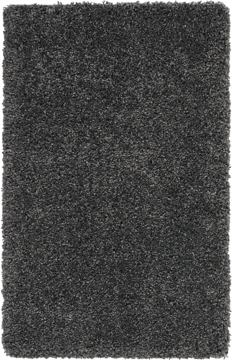 3' X 5' Gray Shag Area Rug