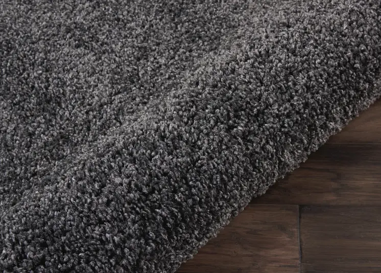3' X 5' Gray Shag Area Rug