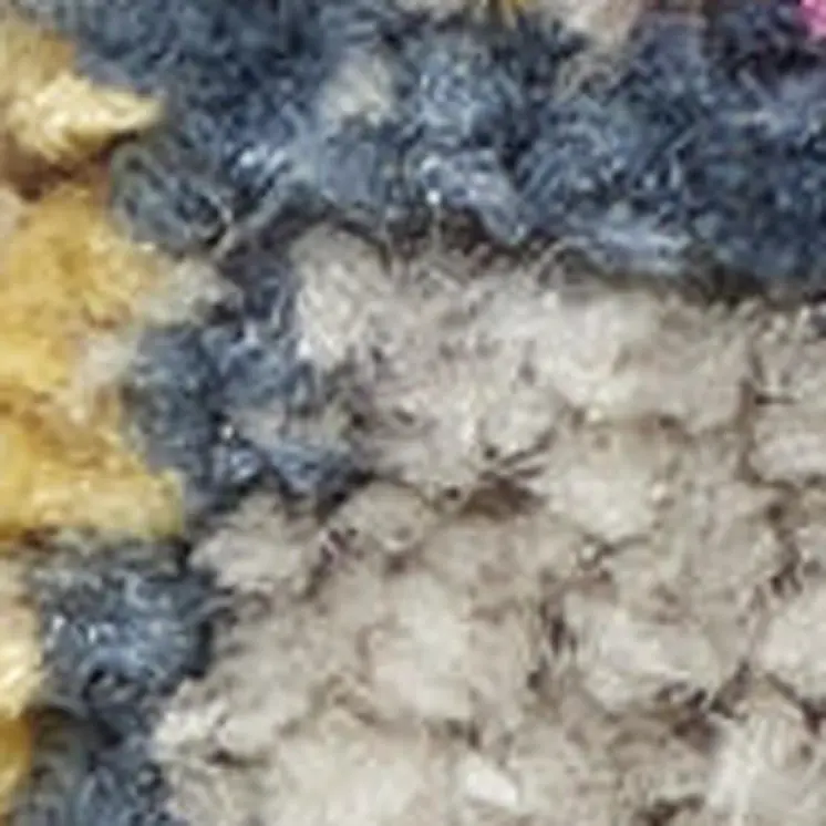 3' X 5' Gray Shag Area Rug