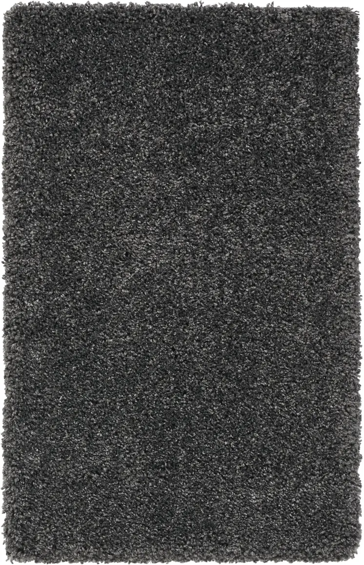 3' X 5' Gray Shag Area Rug