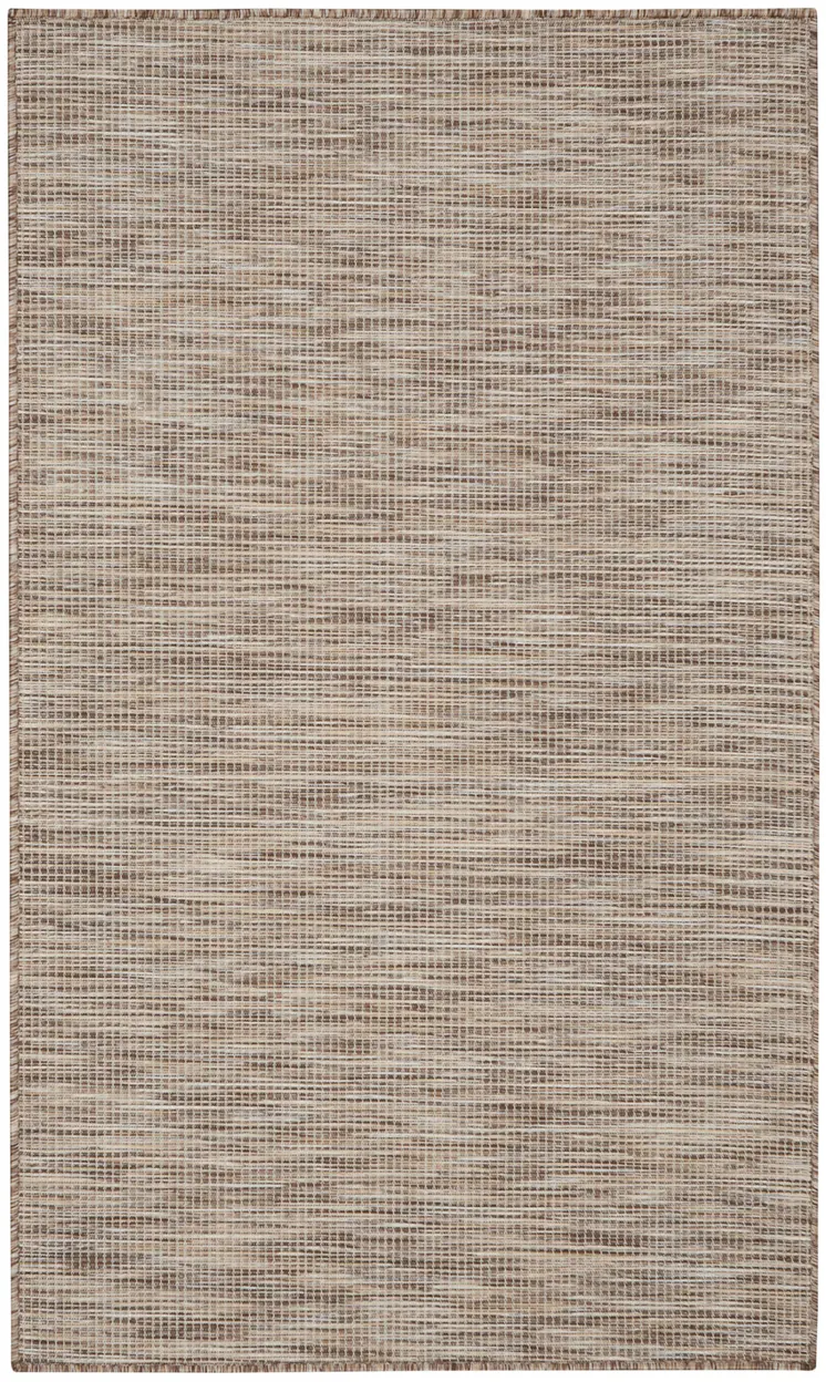 3' X 5' Beige And Ivory Indoor Outdoor Area Rug