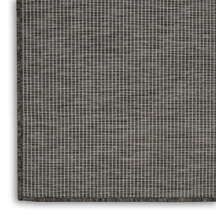 3' X 5' Charcoal And Ivory Indoor Outdoor Area Rug
