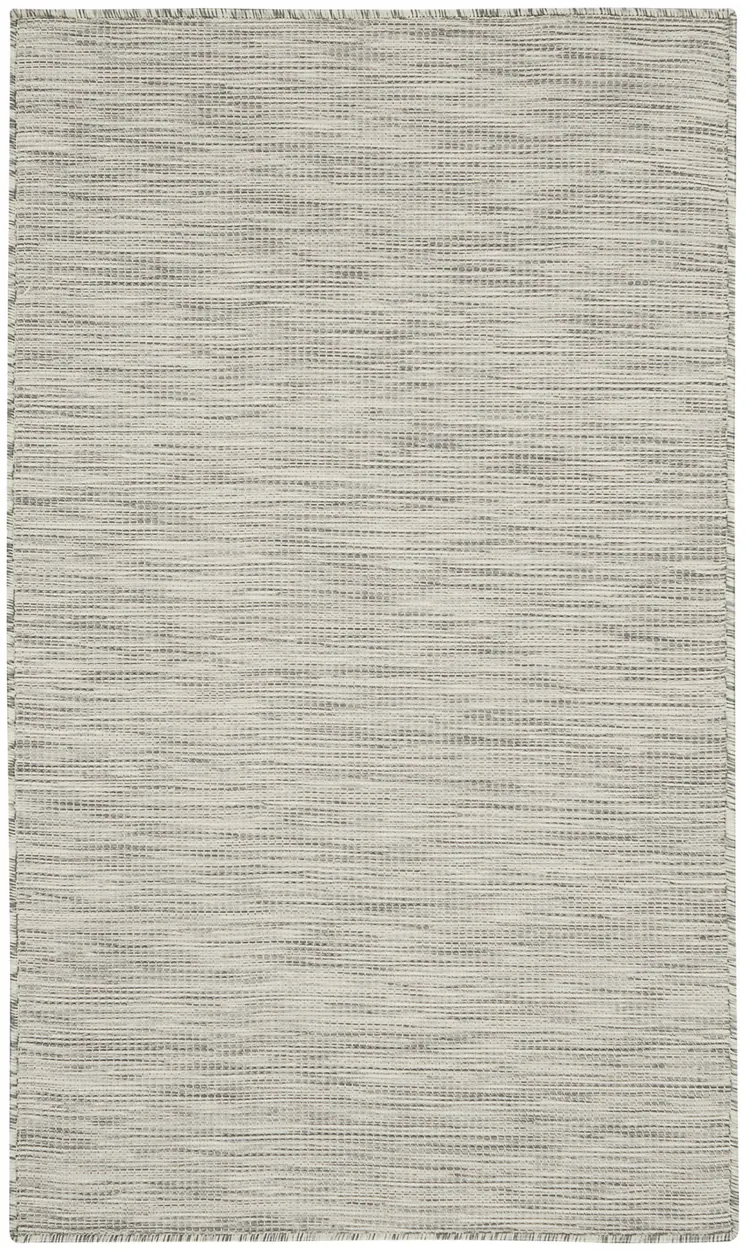 3' X 5' Light Gray And Ivory Indoor Outdoor Area Rug
