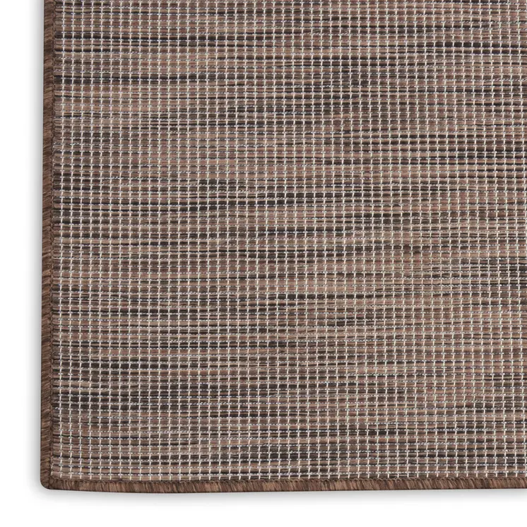3' X 5' Natural Ivory And Brown Indoor Outdoor Area Rug