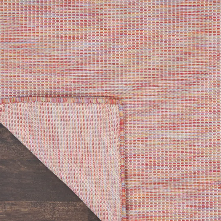 3' X 5' Rainbow Red And Ivory Indoor Outdoor Area Rug
