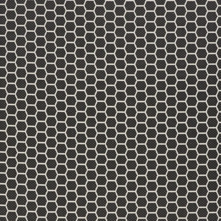 10' X 14' Black And Ivory Geometric Indoor Outdoor Area Rug