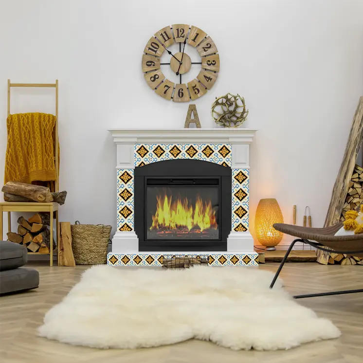 12" X 12" Gold Snowflake Peel and Stick Removable Tiles