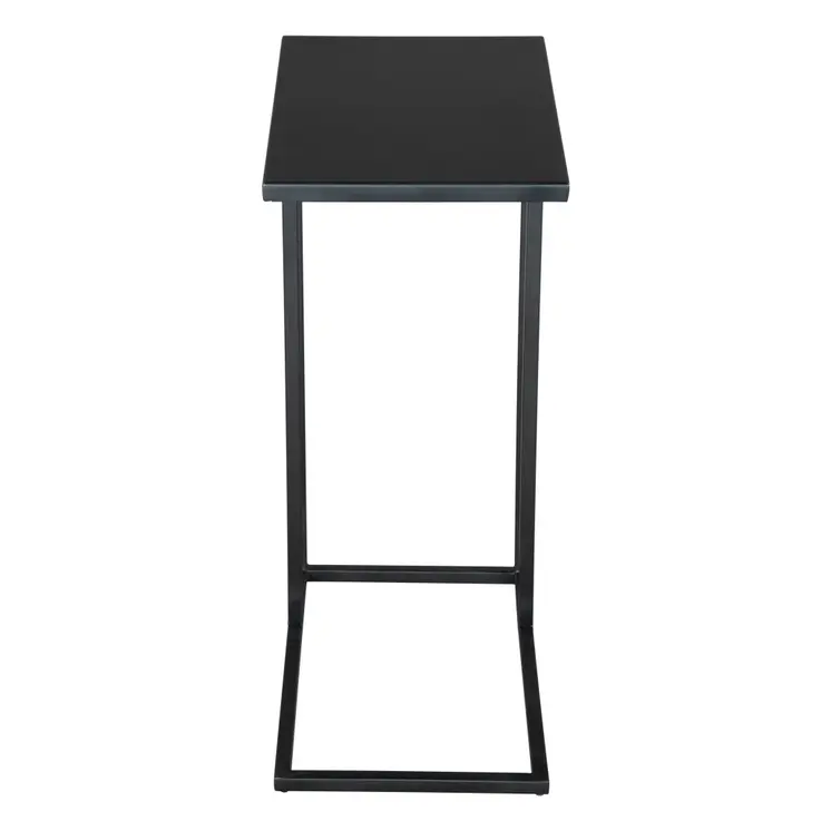 24" Black Iron Abstract End Table