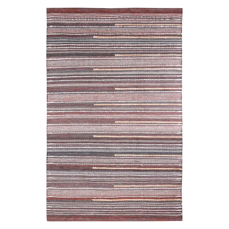 2' X 3' Brown Geometric Handmade Indoor Outdoor Area Rug