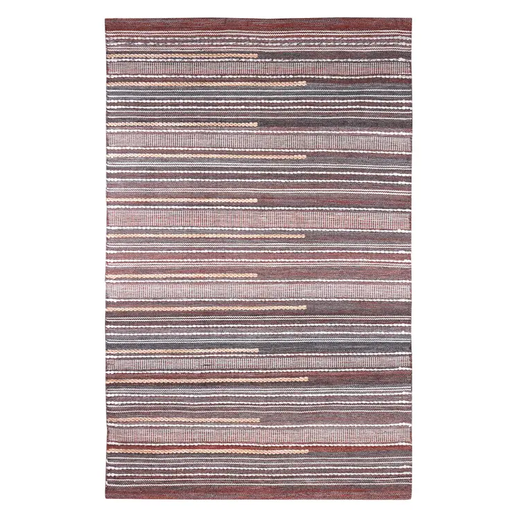 2' X 3' Brown Geometric Handmade Indoor Outdoor Area Rug