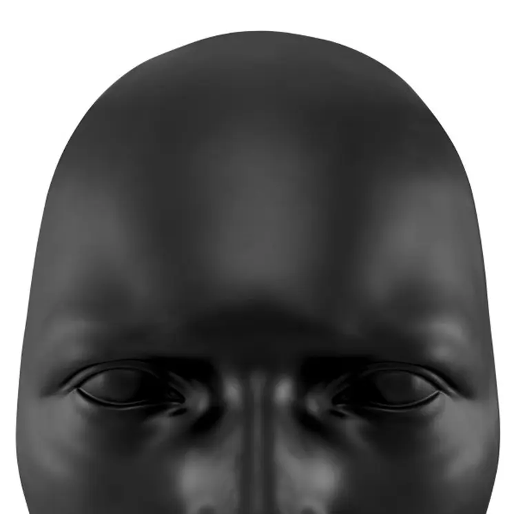 28" X 17" Black Face Resin Oval Hanging Dimensional Sculpture