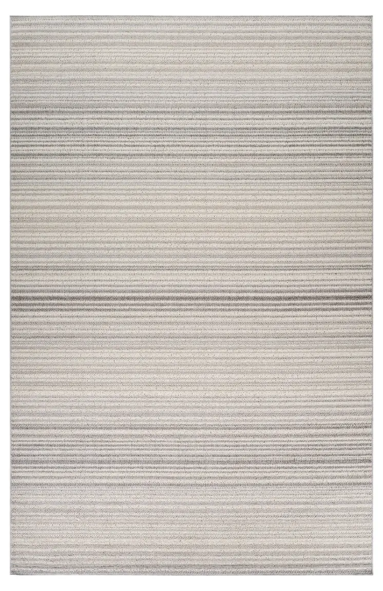 4' X 6' Gray and Ivory Abstract Area Rug