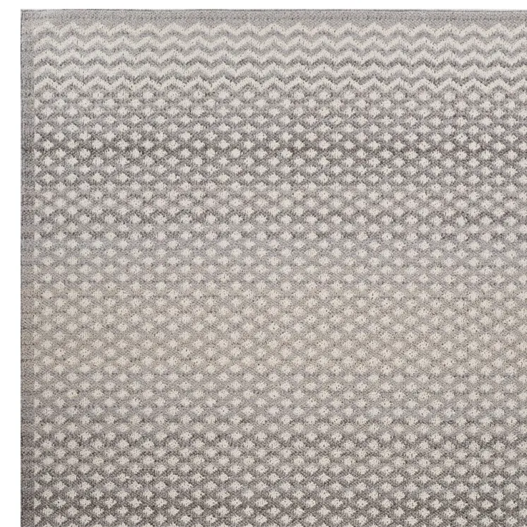 7' X 10' Gray and Beige Moroccan Distressed Area Rug