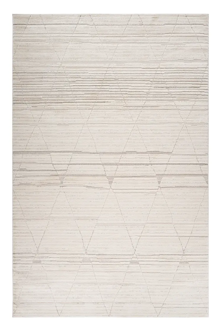 4' X 6' Cream and Beige Abstract Area Rug