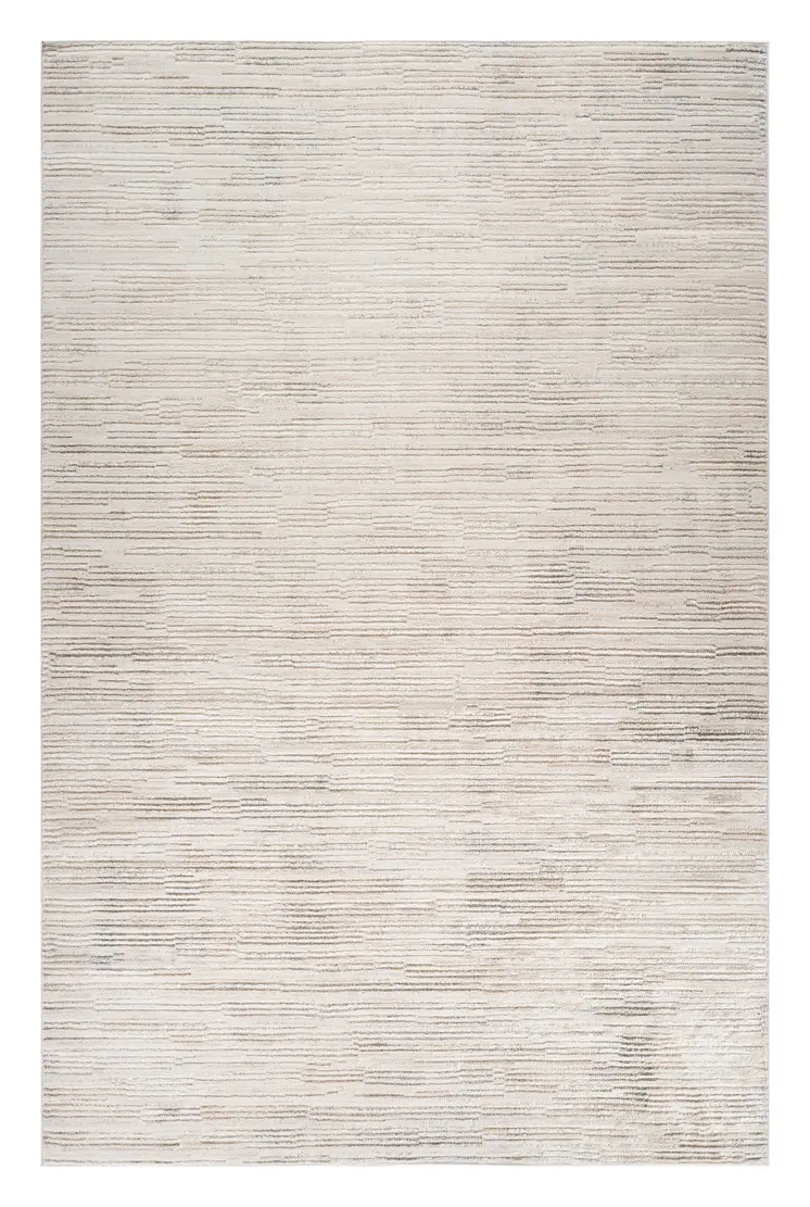 5' X 8' Cream and Beige Abstract Area Rug
