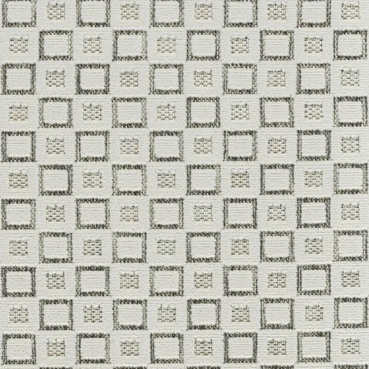 3' X 5' Cream and Beige Geometric Distressed Indoor Outdoor Area Rug