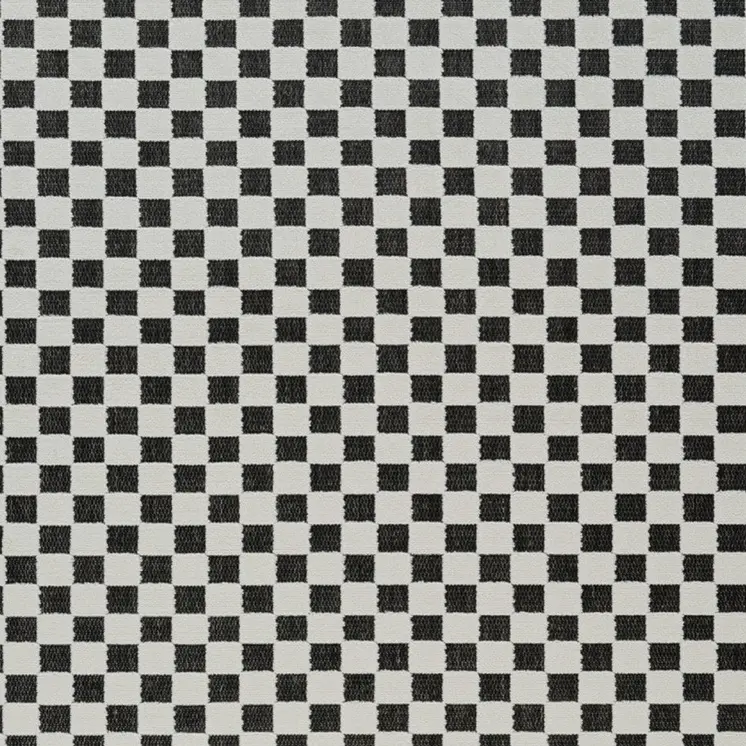 8' X 10' Black and White Geometric Distressed Indoor Outdoor Area Rug