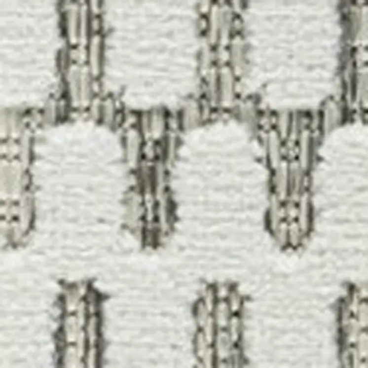 10' Cream and Beige Geometric Distressed Indoor Outdoor Runner Rug