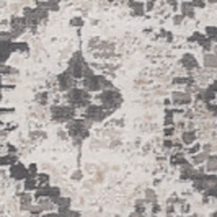 8' X 11' Beige and Gray Abstract Distressed Area Rug