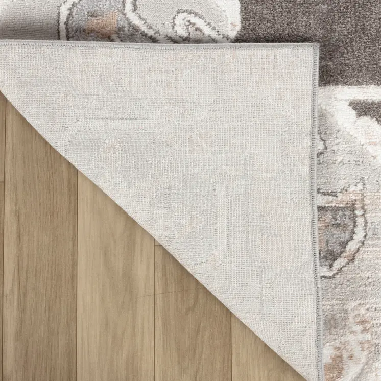 8' X 11' Gray and Brown Southwestern Distressed Area Rug