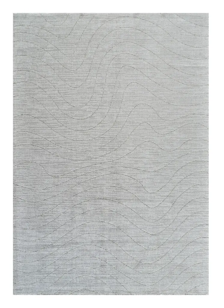 8' X 11' Gray Abstract Non Skid Area Rug