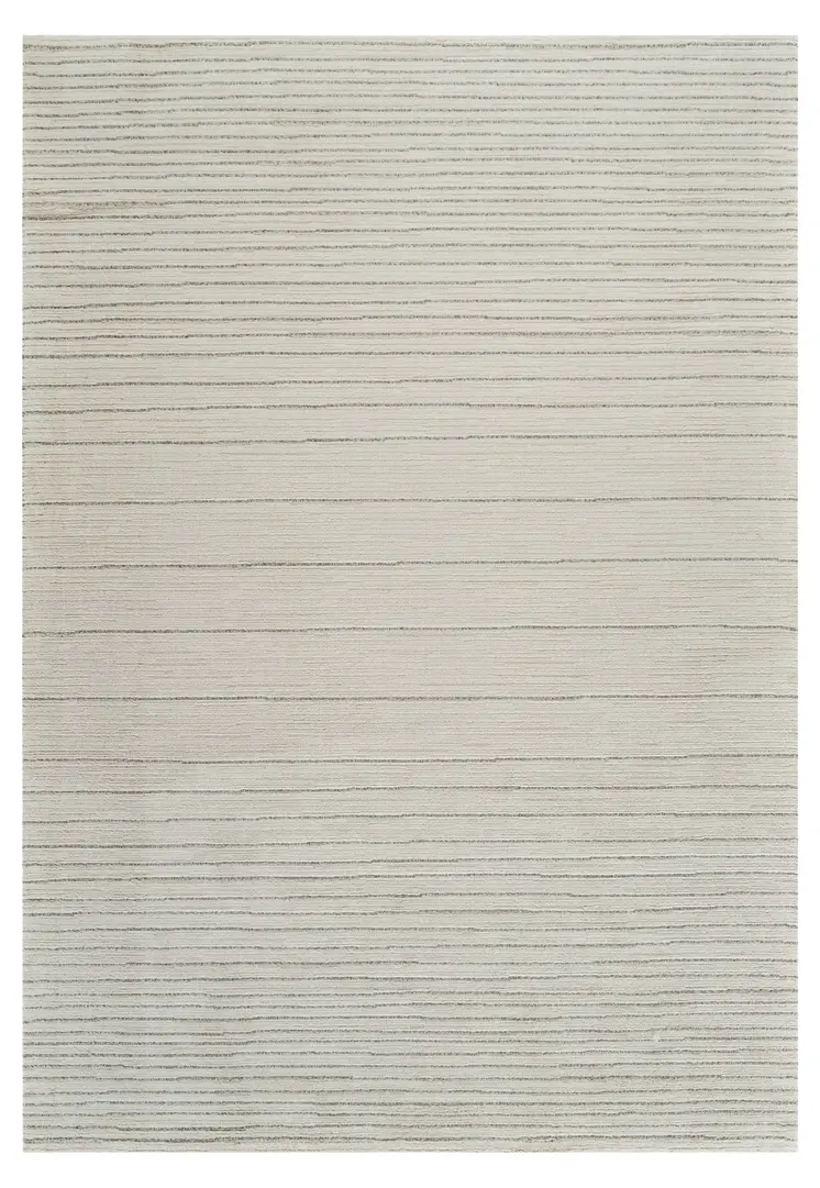 8' Cream and Beige Abstract Non Skid Runner Rug