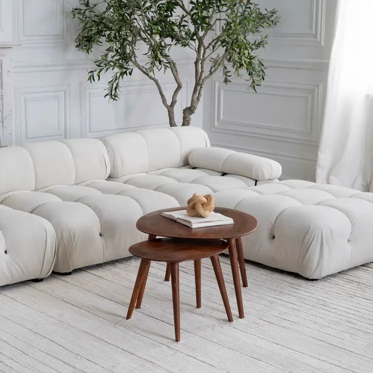 8' X 11' Cream and Beige Abstract Non Skid Area Rug