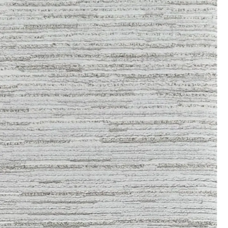 8' Gray Abstract Non Skid Runner Rug