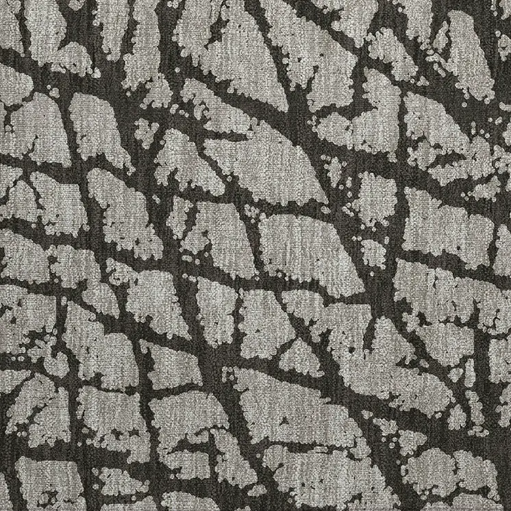 2' X 3' Gray and Black Abstract Washable Non Skid Indoor Outdoor Area Rug