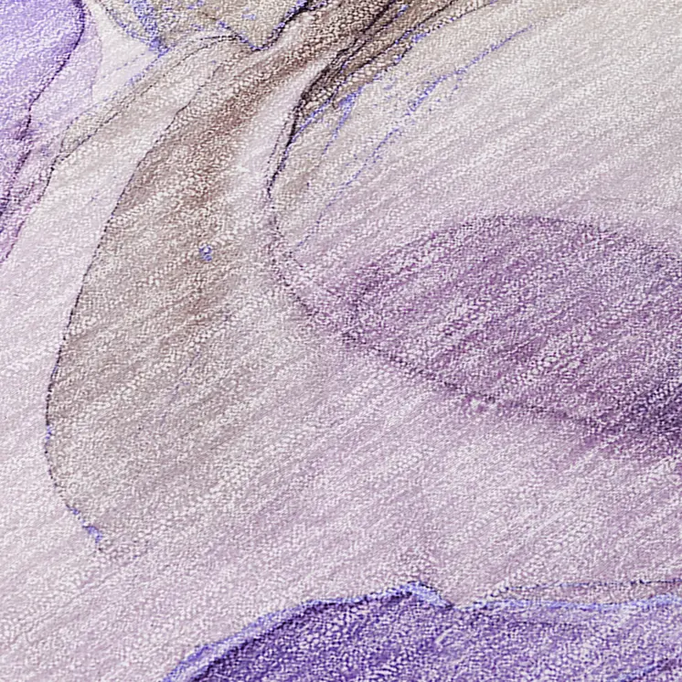 2' X 3' Gray and Purple Abstract Washable Non Skid Indoor Outdoor Area Rug