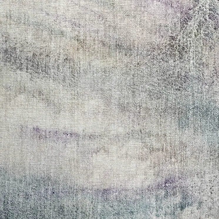2' X 3' Ivory Abstract Washable Non Skid Indoor Outdoor Area Rug