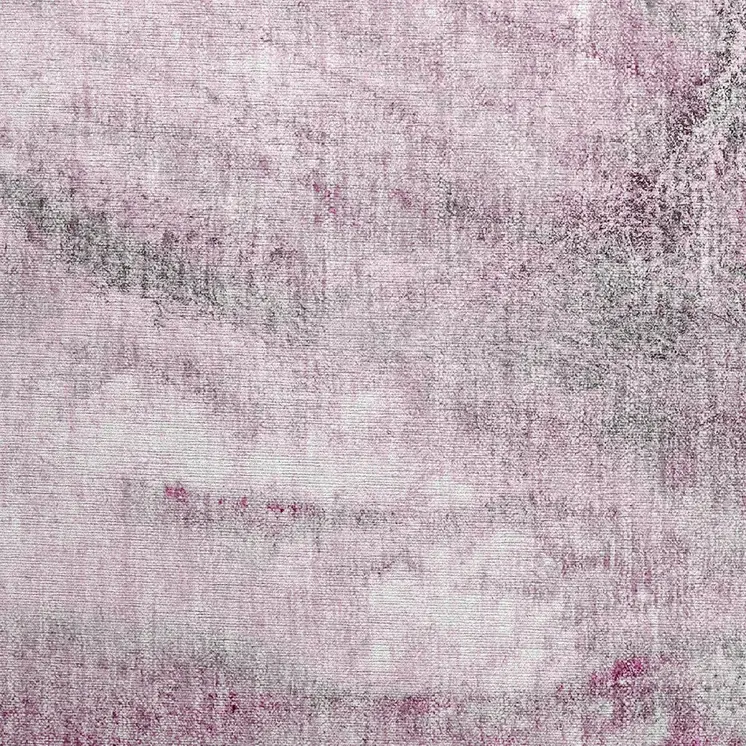 2' X 3' Pink Abstract Washable Non Skid Indoor Outdoor Area Rug